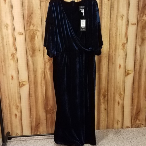 collectif x mc silver screening velvet maxi dress